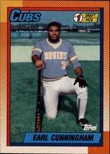 1990 O-Pee-Chee Baseball Card #134 Earl Cunningham Rookie