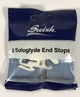 Swish Sologlyde track End Stops - 2 In a Pack - FREE post and Packing.