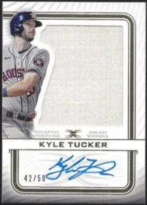 2023 Topps Definitive KYLE TUCKER reliquia automática/50 - Imagen 1 de 2