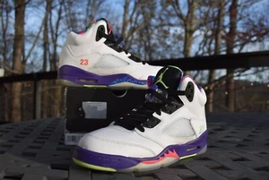 Nike Air Jordan 5 Retro GS 'Alternate Bel-Air' 2020 DB3024-100 Juvenil Talla 5Y - Imagen 1 de 10
