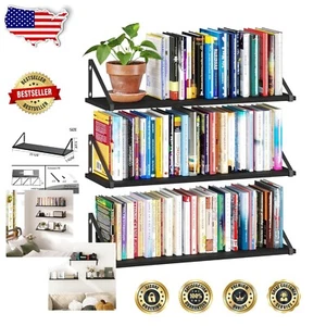 Multi-Purpose 3-Pack Wall Mounted Rustic Shelf Set - Effortless Installation - Picture 1 of 9