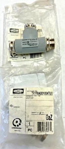 HUBBELL LINKOSITY M/F/F TEE 10A 600VAC T Splitter Adapter 4 Pole USA - Picture 1 of 6