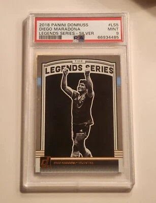 2018 Panini Donruss Soccer Legends  #LS5 Diego Maradona Argentina PSA 9 Mint - Image 1 of 2