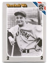 Lou Gehrig 1990  Interpretive Marketing Baseball Wit #73 New York Yankees