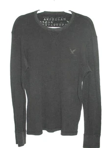 Suéter Pullover American Eagle Vintage Fit Para Hombre Talla M Negro 100% Algodón Bonito - Imagen 1 de 9