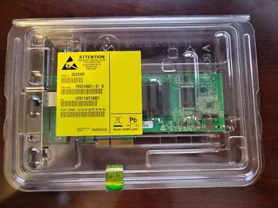 New QLogic QLE2460 Single Port 4GB Fibre Channel Adapter Card w LC SFP PX2510401 - Image 1 of 4