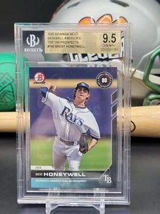 2020 Bowman Next Brent Honeywell BGS 9.5 Tampa Bay Rays Topp 100 Prospect (CB) - Picture 1 of 2