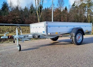 Stema Anhänger PKW Kastenanhänger STL1300 mit Bremse 1300kg 80km/h Unterlegkeile - Bild 1 von 8