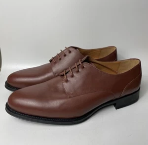 Hockerty Hombres Cuero Marrón Oxfords Con Cordones Vestido Trabajo Viaje Zapatos Talla 44 Usados en Excelente Condición - Imagen 1 de 10