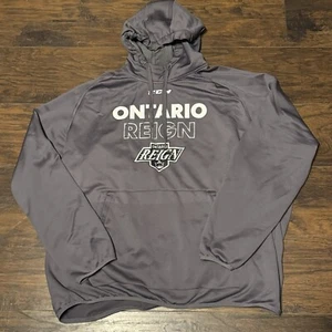 Ontario Reign AHL CCM Hockey Tactical Dry Team Logo Workout Hoodie Sz 2XL - Picture 1 of 11