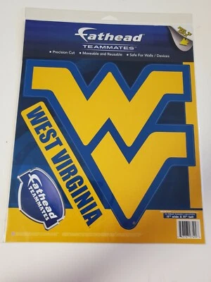 West Virginia NCAA Fathead Teammates Peel & Stick Wall Decal Vinyl Graphics WVU - Image 1 of 3