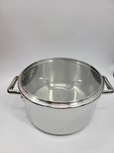 T-fal Cooking Pot Stock Stew Dutch Oven Cookware Stainless Steel 2-Pc  - Picture 1 of 8