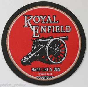 Royal Enfield ferro su toppa, tessuto, moto, vintage, inglese, motociclisti, rocker - Foto 1 di 1