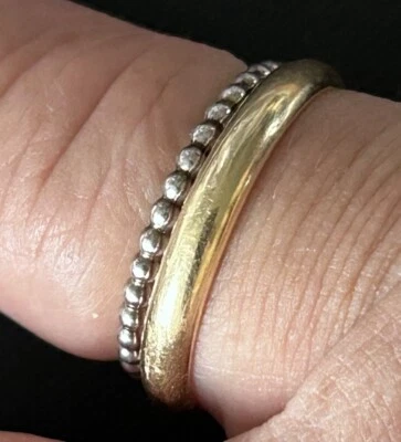 ECHTER VORSTECK RING Perlendesign Größe 59 / 18,8mm Sterling Silber💍 - Bild 1 von 4