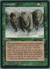Stampede Ice Age HEAVILY PLD Rare Misprint Miscut CARD (ID# m18003) ABUGames