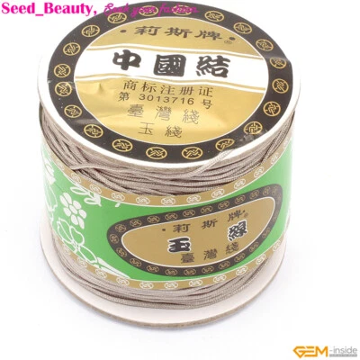 0.8mm Chinese Knotting Nylon Thread Handcraft Braid Rattail Cord Rope 120 Meter - Image 1 of 4