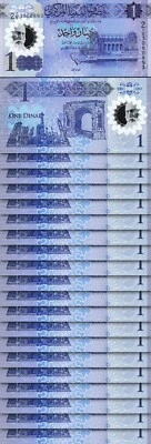 Libya 1 Dinar 2019, UNC, 20 Pcs LOT, P-85, Polymer, Commemorative Central Bank - Image 1 of 4