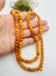 6,5 mm Vintage Butterscotch Bernstein Rosenkranz 22 Zoll - Bild 1 von 4