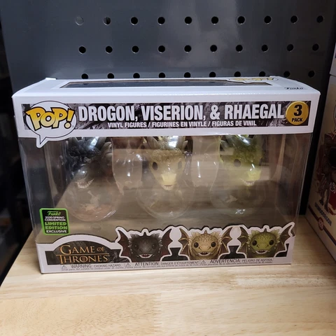 Funko Pop! Television Game of Thrones GOT 3 Pack Drogon, Viserion, Rhaegal (Hatc Cover