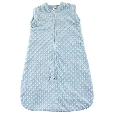 Saco de Dormir Hudson Bebé Usable Seguro Acogedor Cálido, Peluche Visón Punteado Azul, 6-12 M Foto 1 de 2