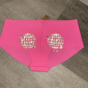 NWT 11199174 PINK Victorias Secret Hipster No Show Panties Star Planet ~ Size XL - Picture 1 of 3