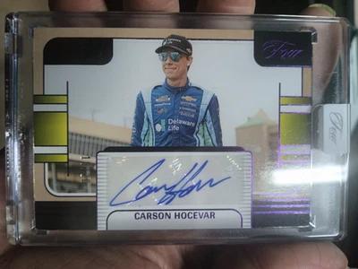 2025 Carson Hocevar panini turn four center stage signatures auto 18/20 - Image 1 of 2