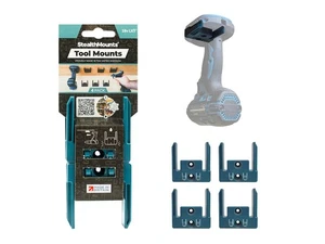 StealthMounts Tool Storage Mounts, Blue, for Makita LXT Powertools (4 Pack) - Picture 1 of 6