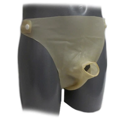 Latex  Rüsselslip ouvert seitlich zum öffnen 3 Knöpfe (XL) - Bild 1 von 4