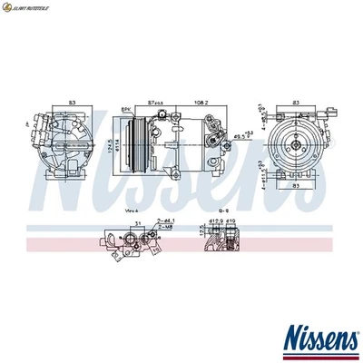 KOMPRESSOR KLIMAANLAGE 890897 FÜR HYUNDAI G4NB 1.8L 4cyl ELANTRA V - Image 1 of 4