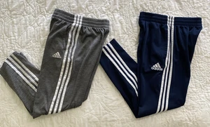 Lot of 2 - Youth adidas 3-Stripe Athletic Pant, Medium 10/12 - Picture 1 of 7