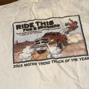 Vintage 2003 Dodge Truck T-Shirt XL Ride This For 8 Seconds Motor Trend Tee - Bild 1 von 6