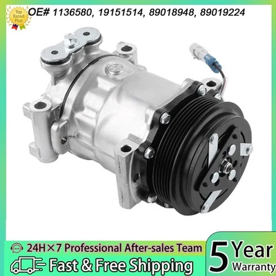 A/C Compressor W/ Clutch For GMC Chevrolet C1500 C2500 C3500 K1500 P30 89019224 - Изображение 1 из 4