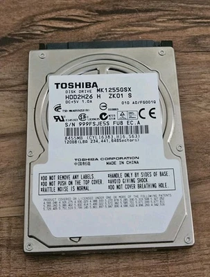 Toshiba 120 GB 2.5-inch HDD 5400 RPM Hard Drive Pulled From PS3 - Wasn't Working - Image 1 of 4