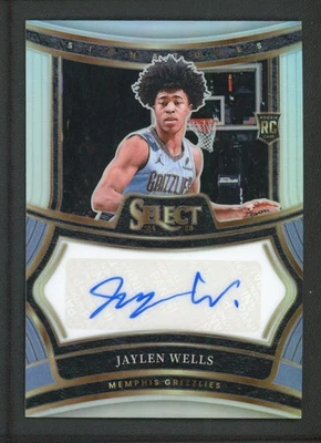 2024-25 Jaylen Wells 144/249 Auto Panini Select Silver Rookie RC Autógrafos Foto 1 de 2