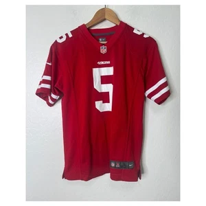 Nike On Field San Francisco 49ers Trey Lance #5 NFL Jersey boys Large 14/16 Red - Picture 1 of 4