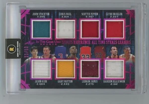 2024-25 Leaf In The Game Used Sports Reference All Time Steals Leaders - Picture 1 of 2