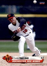 2013 Rochester Red Wings Choice #23 Caleb Thielbar Northfield Minnesota MN Card