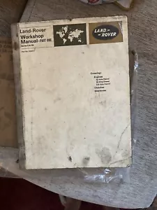 Land Rover Series 2 2A Genuine Workshop Manual First Edition 1969 Petrol & Dies - Picture 1 of 4