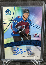 2020-21 SP Game Used Authentic Rookies Shane Bowers Autograph / Blue