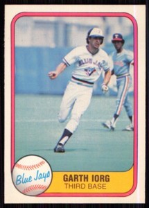 1981 Fleer Garth Iorg Toronto Blue Jays #423