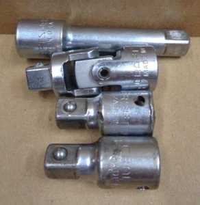 Vtg CRAFTSMAN USA 3/8" Dr 44264 43537 43537 Extension 4435 Swivel Socket Lot/4 - Picture 1 of 12