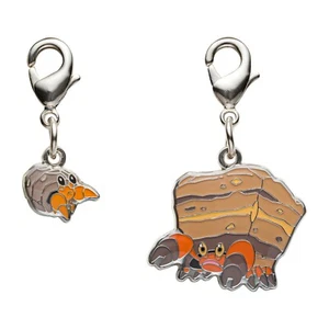 Pokemon Center National Zukan Metal Charm 557 558 Dwebble Crustle Unova - Picture 1 of 1
