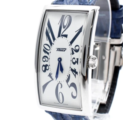 [N MINT] Tissot Banana Z181 Heritage Silver Quartz Men's Watch Hirsch Band JAPAN - Image 1 of 4