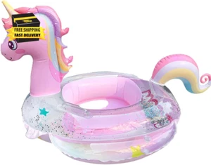 Baby Swimming Float, Inflatable Floatie Raft with Handle Safety Seat, Children W - Picture 1 of 7