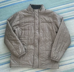 Mens ExOfficio Cosimo Puffer Cigar light brown Thinsulate Full Zip Jacket L XL - Picture 1 of 9
