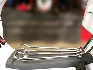Chrome Floor Runner Carrier Vespa PX LML Rack 125 150 200 T5 - Picture 1 of 4