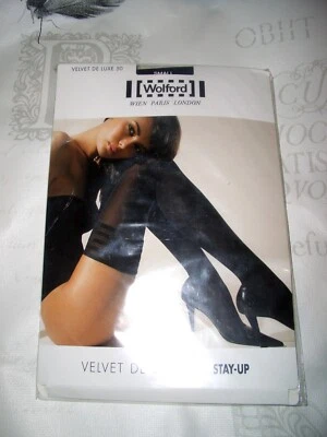 WOLFORD VELVET DE LUXE 50 Stay Ups blickdicht Gr S mocca halterlose Strümpfe OVP - Bild 1 von 2