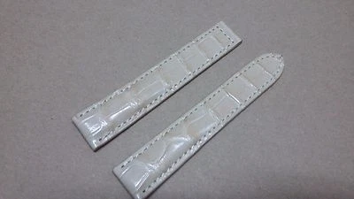 20mm/18mm Alligator Crocodile Print Leather Watch Strap Band - Image 1 of 4