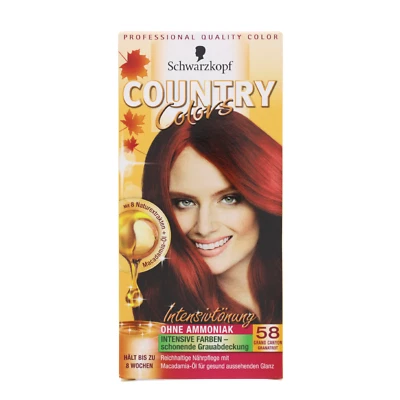 Schwarzkopf Country Colors Intensivtönung 58 Grand Canyon Granatrot 0% Ammoniak