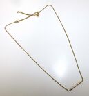 Collier pendentif barre gravée minimaliste 16 pouces Madewell ton or NEUF